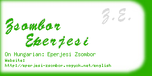 zsombor eperjesi business card